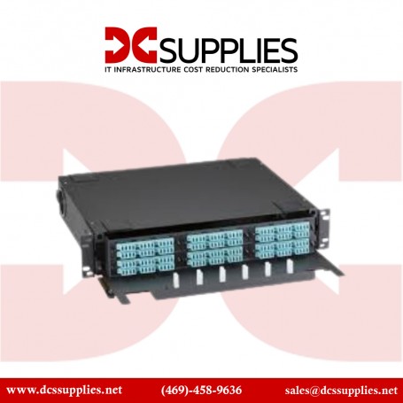 "Black Box JPM418A-R5 Fiber Rackmount Cabinet - High-density fiber termination solution with PLEXIGLAS® front door."