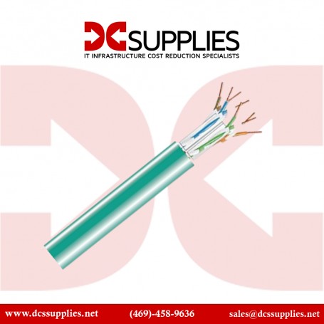 Black Box GigaTrue CAT6A UTP Bulk Cable - Green, 1000ft