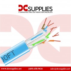Black Box EYN871B-PB-1000 GigaTrue 550 Cat6 Plenum-Rated Bulk Cable - 1000 ft, Blue