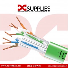 Black Box EYN879B-PB-1000 GigaTrue 550 Cat6 Plenum-Rated Bulk Cable - 1000 ft, Green
