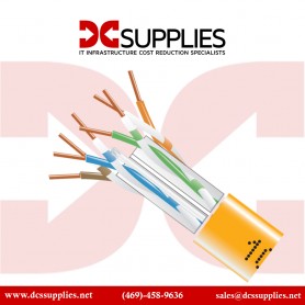 Black Box EYN867B-PB-1000 GigaTrue Cat6 550MHz Solid Ethernet Bulk Cable - CMP Plenum (1000', Orange)