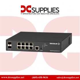 Black Box LPB3010A 10-Port Managed Gigabit Switch with PoE+
