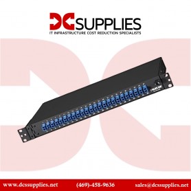 Black Box JPM385A 1U Rackmount Fiber Panel with 24 Duplex LC Ports
