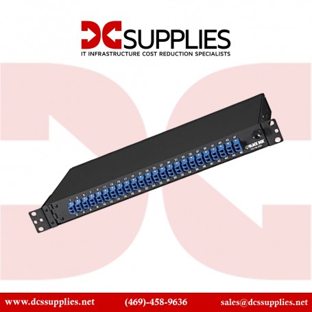 Black Box JPM385A 1U Rackmount Fiber Panel with 24 Duplex LC Ports