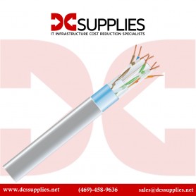 Black Box EVNSL0612A-1000 1000FT CAT6 Shielded 400-MHz Solid Bulk Cable (STP) Plenum - Gray