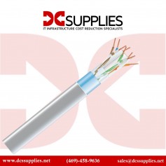 Black Box EVNSL0612A-1000 1000FT CAT6 Shielded 400-MHz Solid Bulk Cable (STP) Plenum - Gray