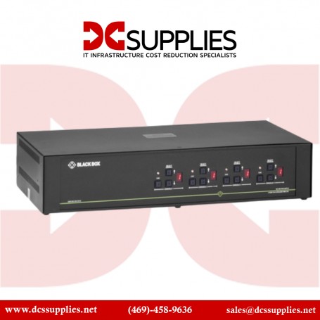 Black Box SS4P-DVI-4X2-UCAC SECURE NIAP - KVM / audio switch - 4 ports - TAA Compliant