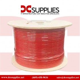 Black Box C6ABC51S-RD-1000 1000FT CAT6A SHLD Bulk Cable F/UTP Plenum Red