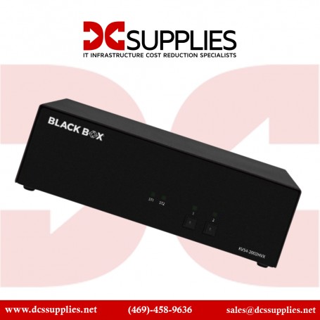 Black Box KVS4-2002HVX 4K Flexport Connector ,Audio, USB, CAC Support, Secure KVM Switchbox