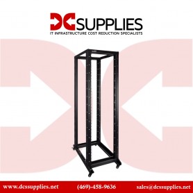 Black Box RMT920A Flex Depth Rack - 45U, 4-Post 24"W x 24"D, M6 Square Holes, TAA Compliant