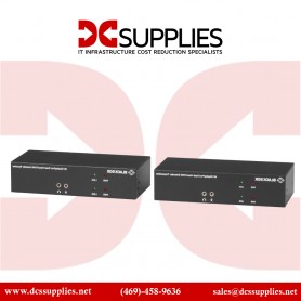 Black Box KVXLCF-200-R2 KVM Extender Over Fiber, Dual-Monitor, DVI-I, USB 2.0
