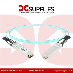 Tripp Lite N28F-10M-AQ 40Gb QSFP+ to QSFP+ Active Optical Cable, 10m, Aqua