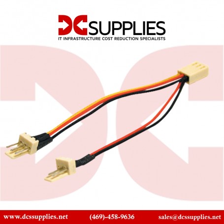 C2G  27391 Cables to Go 3-pin Fan Power Y-Cable (4 Inch)
