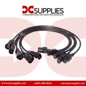 APC AP9890 2ft Power Cord Kit (5 ea), C13 to C14, 0.6m