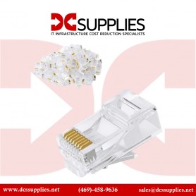Black Box C6EZUP-25PAK CAT6 EZ-RJ45 Modular Plugs, 25-Pack