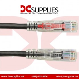 Black Box C6PC70-BK-01 GigaTrue 3 CAT6 550-MHz Lockable Patch Cable (UTP) - Black - patc