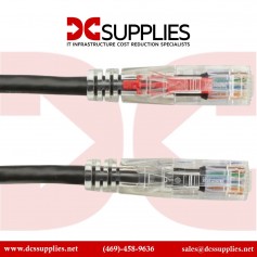 Black Box C6PC70-BK-01 GigaTrue 3 CAT6 550-MHz Lockable Patch Cable (UTP) - Black - patc