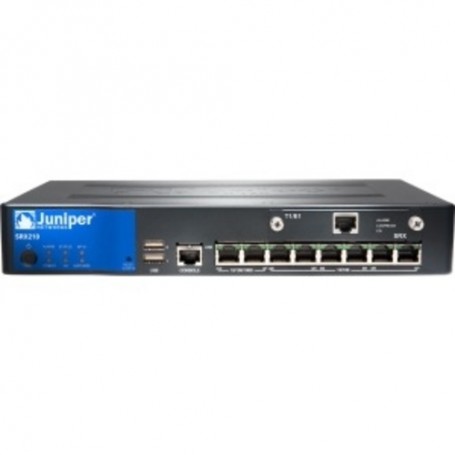  Juniper SRX210 Services Gateway - 8 Ports - Management Port - 2 Slots - VDSL - 1U - Rack-mountable 