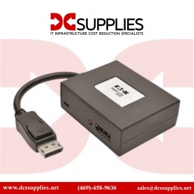 Tripp Lite B156-002-V2 2-Port DisplayPort 1.2 Multi-Stream Transport (MST) Hub, 4K x 2K UHD