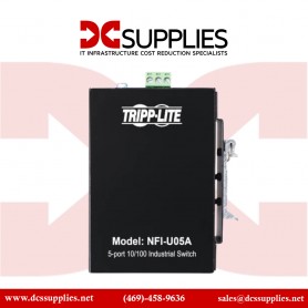 Tripp Lite NFI-U05 Ethernet Switch Unmanaged 5 Port Industrial DIN Mount 10/100 Mbps
