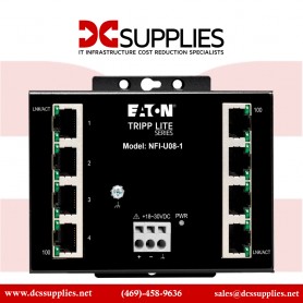 Tripp Lite NFI-U08-1 Ethernet Switch Unmanaged 8 Port Industrial DIN Mount 10/100 Mbps