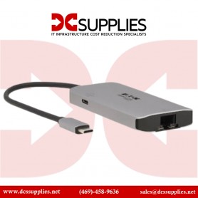 Tripp Lite U460-003-3AGALC USB C Hub USB 3.2 Gen 1 3 USB-A, Gbe Aluminum 100W PD Charging