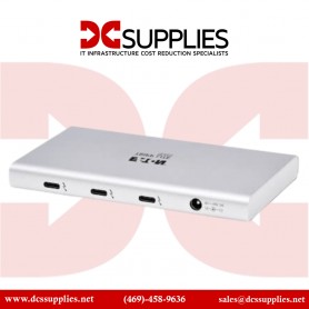 Tripp Lite MTB4-HUB3-01 Thunderbolt 3 Hub 4-Port 8K 2x 4K 60Hz USB-A 100W Charging Gray
