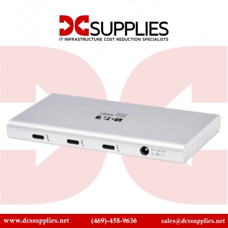 Tripp Lite MTB4-HUB3-01 Thunderbolt 3 Hub 4-Port 8K 2x 4K 60Hz USB-A 100W Charging Gray