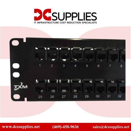 Black Box JPM810A-R2 CAT5E Feed-Through Patch Panel, Unshield