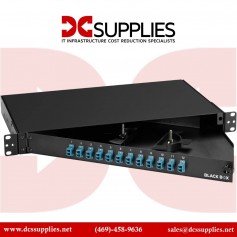 Black Box JPM380A-R2 12-Port Duplex LC Fiber Optic Patch Panel Enclosure