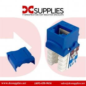 Black Box CAT6J-BL-10PAK 10-Pack CAT6 Keystone Jack Unsh Ielded Jack Blue