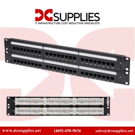 Black Box JPM5E48A CAT5e Patch Panel, Punchdown - 2U, Unshielded, 48-Port