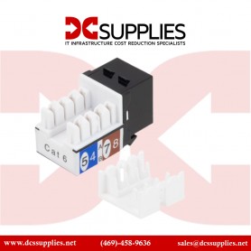 Black Box CAT6J-BK-25PAK CAT6 Keystone Jack Black 25 Pack