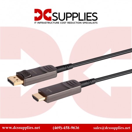Monoprice 39034  SlimRun AV - Active Optical Cable - DisplayPort to HDTV - 100 ft - HDR - 4K60Hz