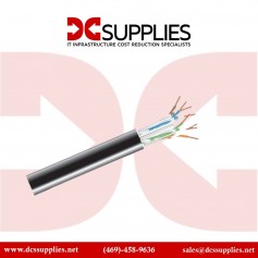 Black Box C6ABC50-BK-1000 Giga True 23AWG CAT6A UTP Bulk Cable Black 1000ft
