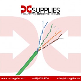 Black Box C6ABC51-GN-1000 Bulk 1000FT CAT6A Green Plenum Solid Cable 650MHz