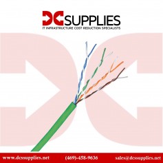 Black Box C6ABC51-GN-1000 CAT6A Bulk Cable Green 1000FT