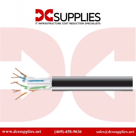 Black Box EVNSL0508A-1000 CAT5e bulk cable - 1000 ft - black