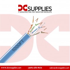 Black Box EYN850A-PB-1000 1000FT CAT5E Bulk Cable, 350-MHz, Solid