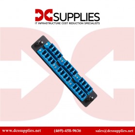 Black Box JPM450B Fiber Adapter Panel, Low Density, Pack of 5 pcs