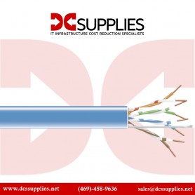 Black Box EVNSL0601A-1000 1000FT CAT6 Shielded 400-MHz Solid Bulk Cable - Blue Plenum