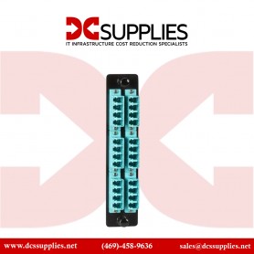 Black Box JPM455C-R2 Standard Adapter Panel, Ceramic Sleeve, (6) LC Duplex Pairs, Blue
