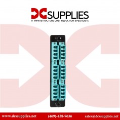 Black Box JPM455C-R2 Standard Adapter Panel, 6 LC Duplex Pairs, Blue