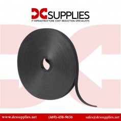Black Box FT9550A Hook & Loop Bundle Wrap, 5/8" Wide, 75 ft - Black
