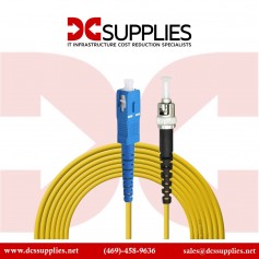 Black Box EFN310-010M-STST ST-ST 9 125 OS2 Singlemode Duplex Fiber Patch Cable Yellow 10m