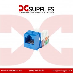 Black Box C6AJA70-BL-R2 CAT6A Keystone Jack, RJ45, Blue