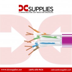 Black Box EYN864A-PB-1000 Giga True 550 CAT6 Bulk Cable, 1000 ft, PVC Violet