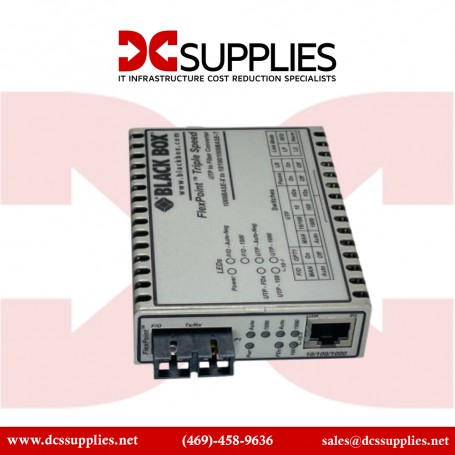 Black Box LMC1012A Gigabit Ethernet to Multimode Fiber Media Converter