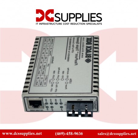 Black Box LMC100A-SC-R3 Fast Ethernet to Fiber Media Converter, Multi or Singlemode