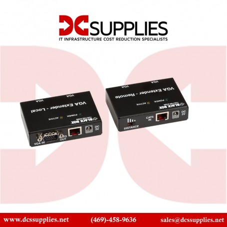 Black Box AC555A-R2 VGA Extender Kit, 2-Port Local, 2-Port Remote